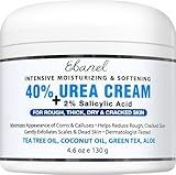 Ebanel Urea Cream 40% plus Salicylic Acid 2%, Foot Cream for Dry Cracked Heels Feet Knees Elbows Hands, Foot Dead Skin Cuticle Callus Remover Toenail Softener, Keratolytic Skin Barrier Repair