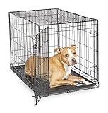 New World Single Door Folding Metal 36-Inch Dog Crate, Enhanced Security, Includes Leak-Proof Pan & Divider Panel, For Medium to Large Sized Breeds