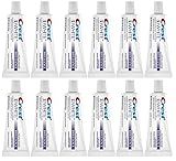 Crest 3D White Brilliance Toothpaste, Vibrant Peppermint, Travel Size, 0.85 oz (24g) - Pack of 12