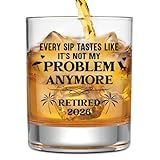 NewEleven Retirement Gifts For Men 2026 - Coworker Leaving, Goodbye Gift, Farewell Gifts For Coworkers, Friends, Dad, Grandpa - Retirement Gift For Men From Friend, Family, Colleague - Whiskey Glass