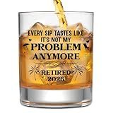 NewEleven Retirement Gifts For Men 2026 - Coworker Leaving, Goodbye Gift, Farewell Gifts For Coworkers, Friends, Dad, Grandpa - Retirement Gift For Men From Friend, Family, Colleague - Whiskey Glass