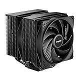be quiet! Pure Rock Pro 3 Black CPU Air Cooler | 6 High Performance 6mm Heat Pipes with HDT Technology | 120mm Quiet PWM Fan | AMD:AM4 AM5/Intel LGA 1700/1150/1151/1200 | Black | BK042