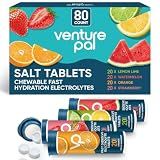 Venture Pal Chewable Electrolyte Tablets, 80 Count, Fast-Dissolve, Variety