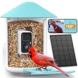 NETVUE by Birdfy Smart Bird Feeder with 2K HD AI Camera Solar Powered, Wireless Wildbird Watching, Live Stream&Color Night Vision, Auto-Capture & Notify, Free Cloud Storage(AI by Subscription)