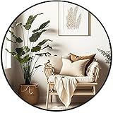 Fabuday Black Circle Mirror for Wall 20 inch - Round Mirrors for Bathroom, Entryway, Living Room, Hallway, Bedroom Decor, Small Matte Framed