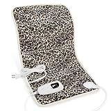 Deepsoon Heating Pad,Electric Heating Pads for Back,Neck,Moist Heating Pad for Abdomen Shoulder Knee Legs,Dry/Moist Heat&Auto Shut Off,Mother's Day Birthday for Men and Women,Leopard Print,24x12 Inch