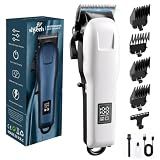 SHYEEH Cordless Hair Clippers for Men, Professional Barber Clippers