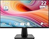 msi PRO MP225 E12VL, 22-inch IPS 1920 x 1080 (FHD) Computer Monitor, 120Hz, Adaptive-Sync, HDMI, Video Port, VESA Mountable, Tilt, 1ms, Black