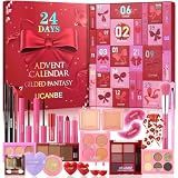 UCANBE 2026 Makeup Advent Calendar, 24-Day Christmas Makeup Gift Set for Women & Teen Girls, 2026 Xmas Beauty & Cosmetic Essentials Countdown Calendar Holiday Surprise Make Up Gift Kits Full Kit (Red)