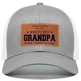 Grandpa, Best Grandpas Ever Hat, Gifts for Grandfather from Grandkids for Christmas Fathers Day Birthday, Grandpa Trucker Grey Cap