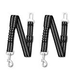 Dog Seat Belt 2Pcs, Retractable Pet Car Harness, Adjustable Dog Seat Belts