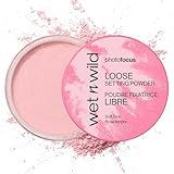 wet n wild Photo Focus Loose Setting Powder, Lightweight Silky Formula, Radiant Tint for a Luminous Glow, Blurring & Oil-Control Finish, Long-Lasting Makeup Setting Powder, Cruelty-Free - Soft Pink