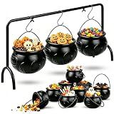 CESOF 12 Pcs Cauldron Halloween Party Decorations Witches Cauldron Bowls