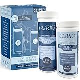 Clario - 24 in 1 Water Tester for Drinking Water - Water Hardness Test Kit for Aquarium, Well, Pool, and Hot Tub - 100 Complete Drinking Water Test Kit - Detects Lead, Chlorine, pH, Hardness and More