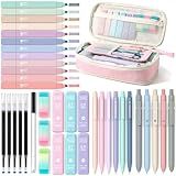 Four Candies School Supplies with Cute Pencil Case, 39ct, Pink