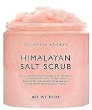 Brooklyn Botany Himalayan Salt Body Scrub - Moisturizing and Exfoliating Body, Face, Hand, Foot Scrub - Fights Stretch Marks, Fine Lines, Wrinkles - Great Gifts for Women & Men - 10 oz