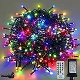 Christmas Lights 100ft 300 LEDs, 8 Modes, Multi-color, Indoor Outdoor Plug-in Fairy Lights for Christmas Tree, Bedroom, Classroom Decor Outdoor Decor,Christmas Decorations (Multi-color, 100FT)
