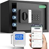 FORFEND Smart Home Safe | WiFi Safebox App Lock/Alarm | Voice Command, Kidnap Alarm, Tamper Detect, Frozen Mode, Sub Account| Digital Safes Anti Theft