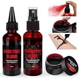 3PCS Halloween Fake Blood Kit Cosplay Makeup & Dress Up Accessories
