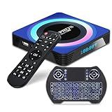 Android 13.0 TV Box 2026, Android TV Box 4GB 64GB RK3528 Quad-core Support 4K 6K 8K WiFi 6 2.4/5.8G Dual-WiFi BT5.0 Ethernet 3D Smart Box for TV with Mini Wireless Keyboard