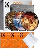 K&F CONCEPT 67mm Star Filters Kit (3pcs) 4 Points 6 Points 8 Points Cross Screen Starburst Filters Set -18 Layer Coating Ultra Slim Optical Glass Camera Lens Filter with 3 Cleaning Cloth