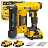 20V Cordless Brad Nailer,18GA Nail Gun with 2 * 2.0AH Batteries & Charger