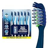 Oral-B Pro Clean Cross Action Toothbrushes, Deep Plaque Removal, 6 Count
