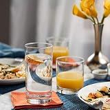 Province Tumbler & Rocks Drinking Glasses Set of 16, Tall Glass Cups