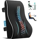 Lumbar Support Pillow for Office Chair, Office Home Essentials,Gifts for Mom,Dad, Back Support Pillow for Car, Chair Cushions,Back Pain Relief Improve Posture,Mesh Cover Double Adjustable Straps