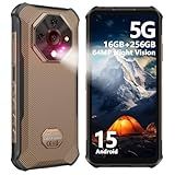 Ulefone Armor X16 Pro 5G Rugged Smartphone, 16GB+256GB MTK Dimensity 6300 Android 15, 64MP+25MP Main Camera, 10360mAh, 6.56" 120Hz Corning Gorilla Screen, IP68/69K Waterproof, Widevine L1 - Sand Dune