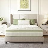 Emerspring Queen Mattress 14 Inch Hybrid Memory Foam Mattress in a Box with Individual Pocket Innerspring for Motion Isolation & Pressure Relief, Edge Support, Medium Firm