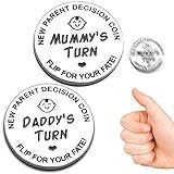 Funny New Parents Decision Gift,Pregnancy Gifts New Dad Mom Gifts,New Parents Gifts for Couples Halloween Thanksgiving Christmas Gift for First Time to be Moms Dads Daddy Mummy Double Sided