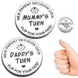 Funny Double Sided New Parents Decision Coin Pregnancy Gifts
