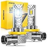 ZonCar H11 LED 𝗛𝗲𝗮𝗱Iight Bulbs, 60000LM 6500K Cool White, H8 H9 H16 𝗛𝗲𝗮𝗱light Bulbs, IP68 IP6Xproof 60000hrs Lifespan, 1:1 Size Plug N Play, Canbus Ready Anti Hyper Flashing, Pack of 2