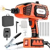 Portable Welding Machine 110V Handheld Welder with 20PCS Rods – Electric ARC Welder Gun with IGBT Inverter, 5 Adjustable Current Levels, Fits 3/32″–1/8″ Welding Rods, Ideal for DIY, Repair