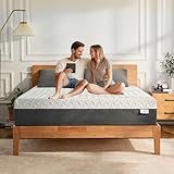 Gelsea Queen Memory Foam Mattress, 10 Inch Queen Size Mattress in a Box, Green Tea Gel Infused Foam for Pressure Relief and Cool Sleep, Foam Made in USA, CertiPUR-US Certified, Medium Firm