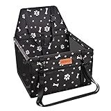 SWIHELP Dog Car Seat Puppy Portable Pet Booster Car Seat with Clip-On Safety Leash and PVC Support Pipe, Anti-Collapse,Perfect for Small Pets