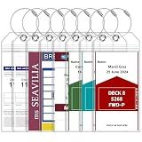 8 Pack Luggage Tags Travel Essentials & Cruise Essentials 2026-2027 for Carnival, NCL, Princess, Costa, MSC Cruise Ships by SEAVILIA