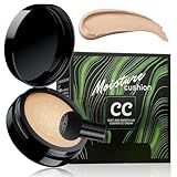 Foundation for Older Women - Air Cushion CC Cream Foundation Makeup, BB Cream Concealer Full Coverage Moisturizing Concealer Brighten Long-lasting (Natural)