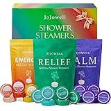JoJowell Shower Steamers Aromatherapy - 18 Pack Birthday Gifts for Women, Self Care, Christmas Gifts Stocking Stuffers for Adults, Women, Men, Mom, Teens, White Elephant, Relaxation Home SPA