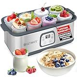 Ultimate Probiotic Yogurt Maker with Adjustable Temperature & Time Control - Make Trillions of Live Probiotics & Get Better Gut Health - ULTIMATE LIFETIME WARRANTY - Wellness Gifts for Men & Women