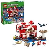 LEGO Minecraft The Mooshroom House Toy Figures and Playset - Building Minecraft Toy for Kids, Boys and Girls, Ages 8+ - with Steve and Other Figures for Pretend Play - Gift Idea for Birthdays - 21270