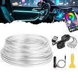 DIBMS 5-in-1 Car Interior LED Strip Lights RGB 16 Million Color Options