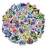 Pounchi Retro Pixel Anime Stickers (50 Pcs Large Size)