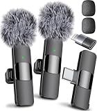 Mini Mic Pro (Latest Model – #1 Microphone for iPhone & Android, Wireless Mini Microphone, Clear Voice, Noise Cancelling, Lavalier Mic for TikTok, YouTube & Interviews