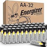 Energizer AA Batteries Alkaline Power, 32 Count Alkaline Double A Battery Pack