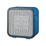Amazon Basics Ceramic Space Heater, Mini Heater for Office Desk, Portable Tent Heater for Camping (Indoor Use), 500 W, With Tip-Over Protection, Lightweight (1.4 LBS), Blue, 5.9 x 3.2 x 6 inches