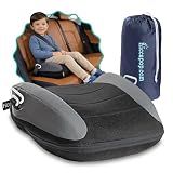 UberBoost Inflatable Booster Seat for Car, Travel Booster Seat, Black/Gray