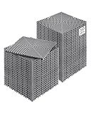 VEVOR Interlocking Drainage Mat, 12” x 12” Modular Interlocking Cushion, 50 Pcs Splicing Drainage Mats, Non-Slip Gray PP Drainage Floor Tile and Shower Mat, for Garage, Garden, Kitchen & Outdoor