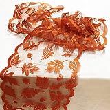 Fall Table Runner Fall Decorations for Home 13 x 72 Inch Maples Leaves Lace